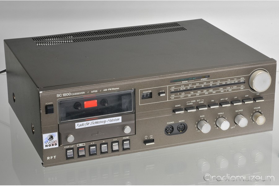 Ресивер с кассетным магнитофоном RFT SC 1810 – Casseiver